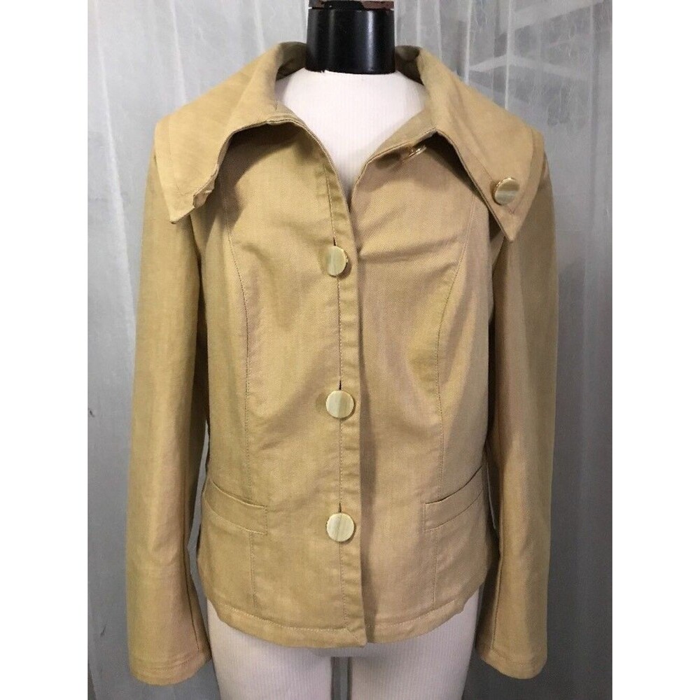 Escada Women's Coat Maze 4 Button Stretch Jacket Coat Size 44 / 14